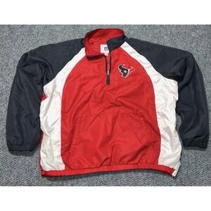 NFL  XL  Houston Texans Red Black White Jacket Football Official Team Logo